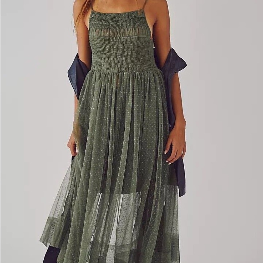 Elegant Green Maxi Dress